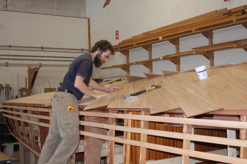 dryfitting plywood layer