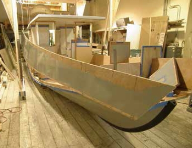 This was the first dry assembly of the kit, with Gadabout's pieces coming together to look like a boat.