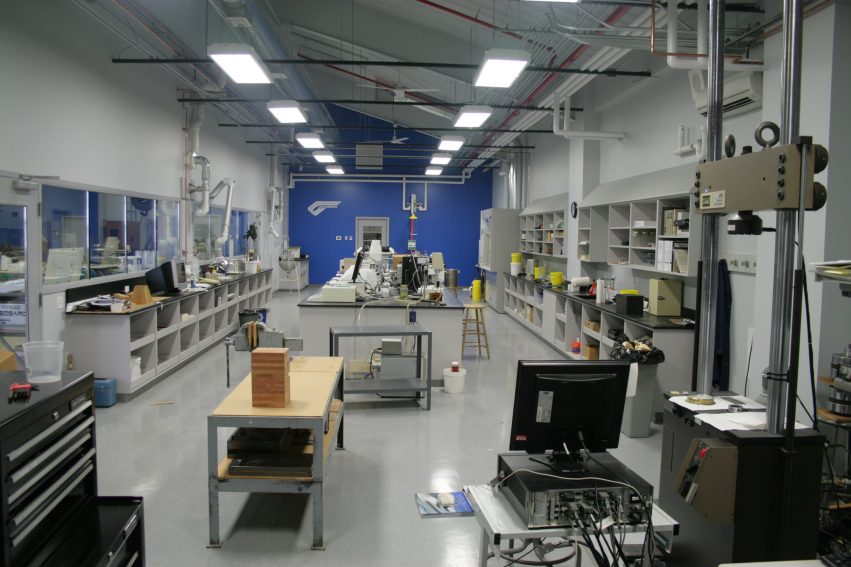 Our new chemistry lab is housed inside the Technical building.