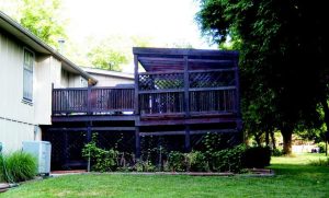 2-story deck repair