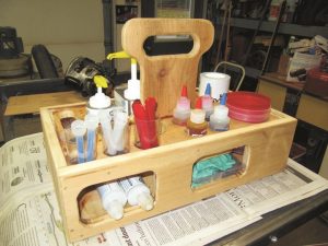 Mike's fancy epoxy caddie