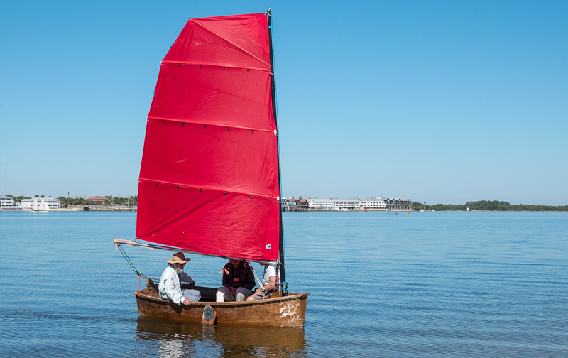 Clam Girl under sail.